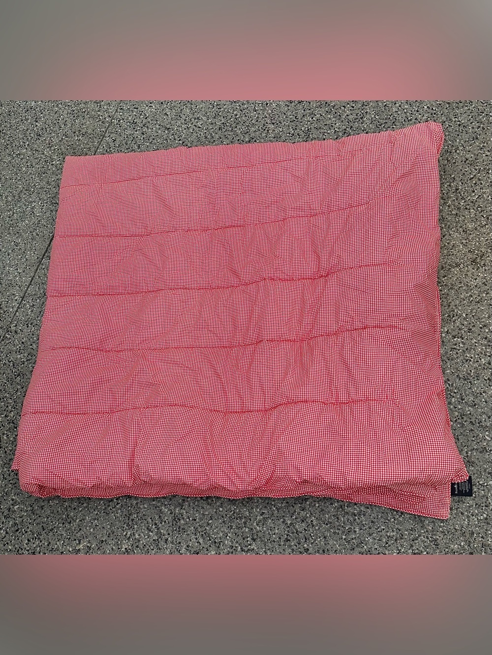 Vintage Ralph Lauren Full/Queen Red Gingham Check Cotton Comforter Country READ